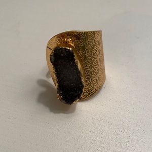 Love, Poppy druzy ring adjustable